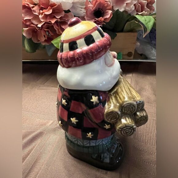 Debbie Mumm Christmas Sugar Creamer Set Woodland Santa Sakura 6" - Picture 8 of 12